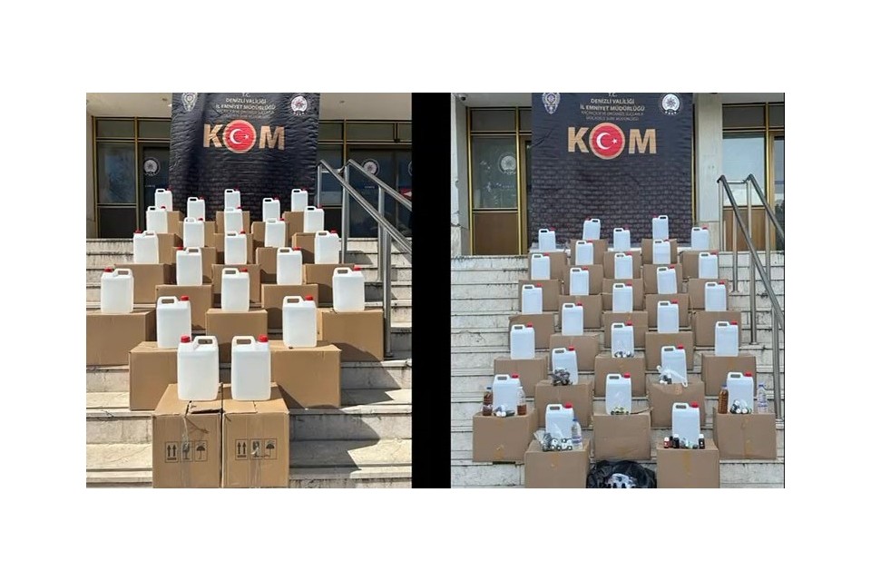 8.8 ton sahte alkol ele geçiren polis 18 milyonluk vergi kaybını önledi
