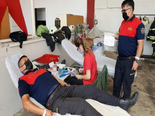 Alev savaşçılarının kan bağışları sürüyor