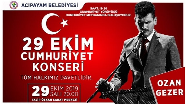 CUMHURİYET YÜRÜYÜŞÜ VE KONSERİNE DAVETLİSİNİZ