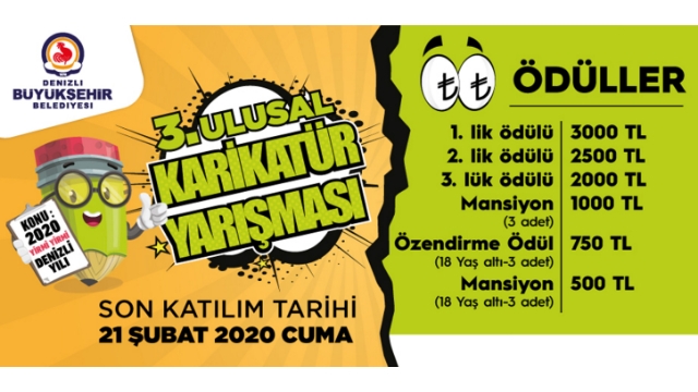 2020 Denizli Yılı'nı karikatür ile anlatacaklar