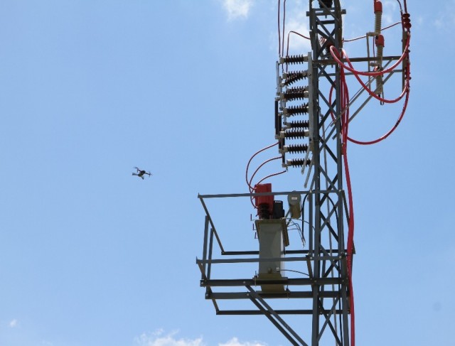 Drone ile bakım çalışması