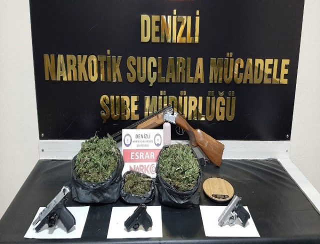 Denizli’de uyuşturucu tacirlerine operasyon: 24 gözaltı