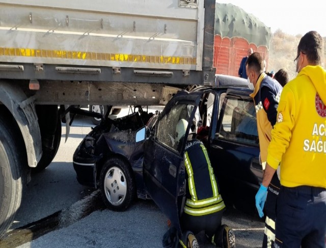 Burdur’da feci kaza: 1 ölü, 2 yaralı