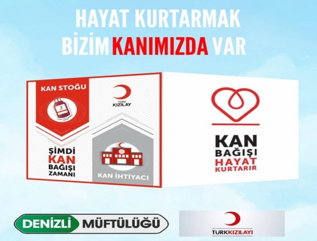 Denizli Müftülüğünden Kızılay’a destek