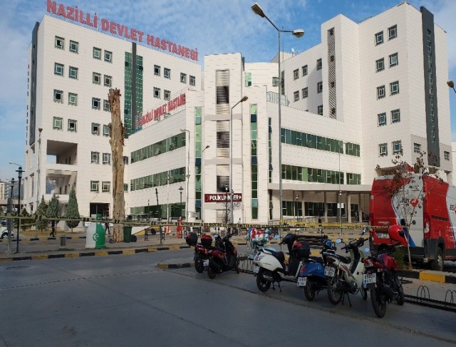 Nazilli Devlet Hastanesi güvenlik çemberine alındı