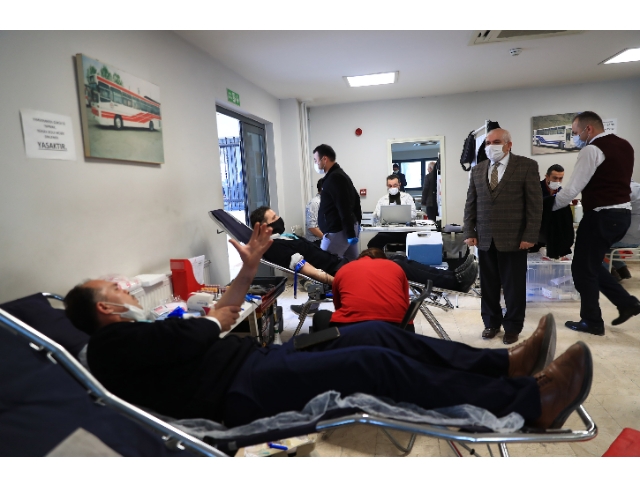 Büyükşehir Ulaşım AŞ'den kan bağışında 5. kez destek