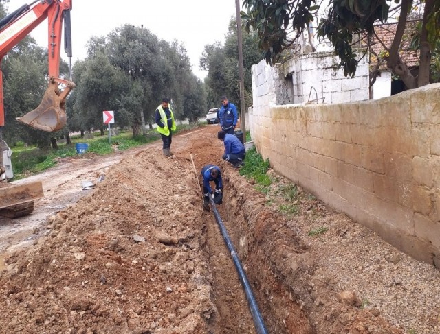 Milas Beçinde içme suyu hatları yenileniyor