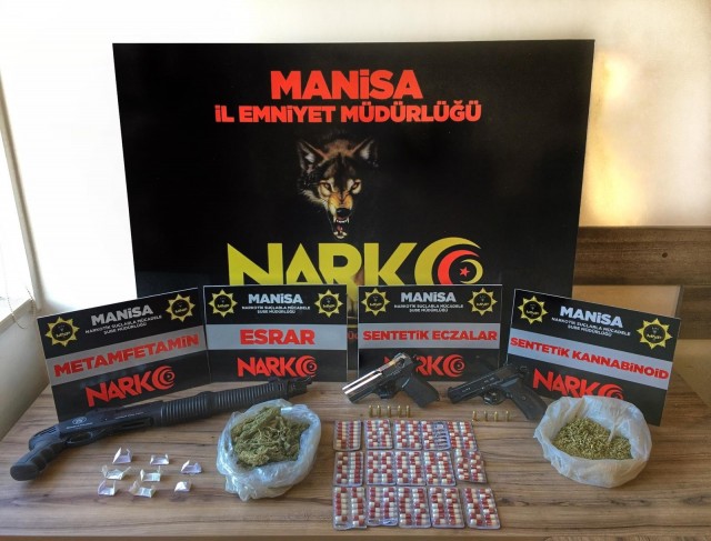 Manisa’da uyuşturucu operasyonu: 3 tutuklama