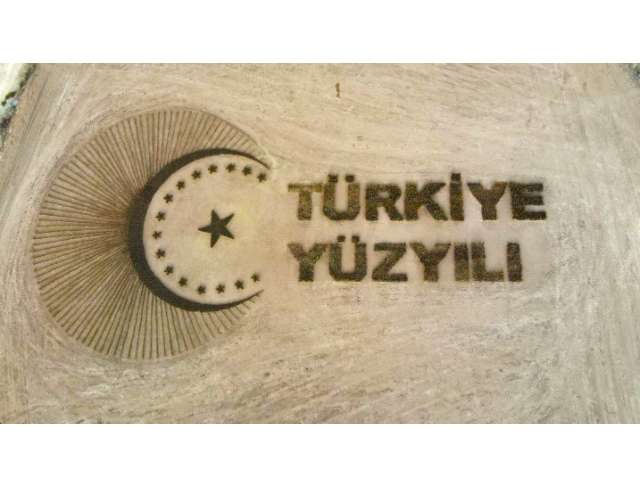 Denizli’de 81 bin fidanla 'Türkiye Yüzyılı' logosu işlendi