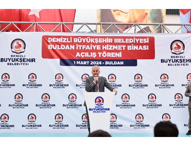 Büyükşehir’den Buldan’a yeni itfaiye hizmet binası