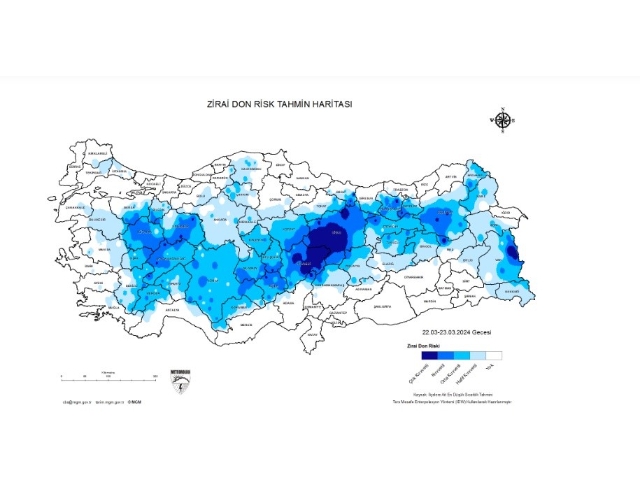 Meteoroloji Denizli için zirai don uyarısı