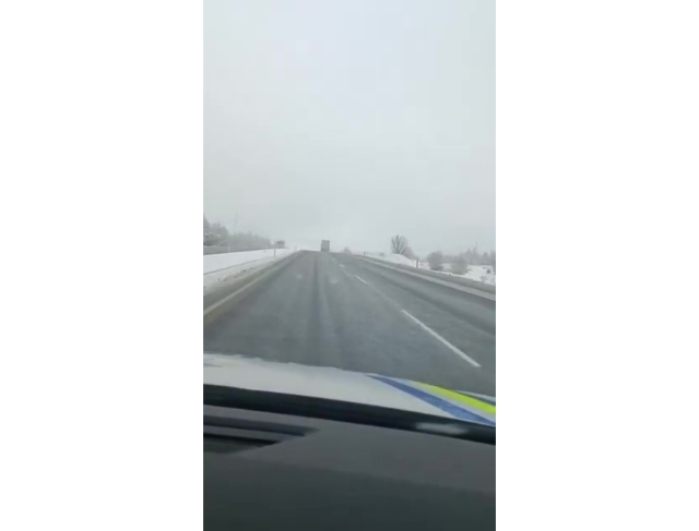 Denizli emniyeti sürücülere kar yağışı sonrası uyarıda bulundu