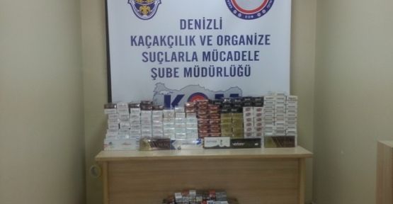 DENİZLİ’DE 3 BİN ADET KAÇAK SİGARA ELE GEÇİRİLDİ