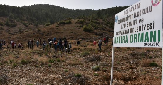 ÖĞRENCİLER HATIRA ORMANI OLUŞTURDU