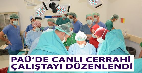 PAÜ’DE CANLI CERRAHİ ÇALIŞTAYI YAPILDI