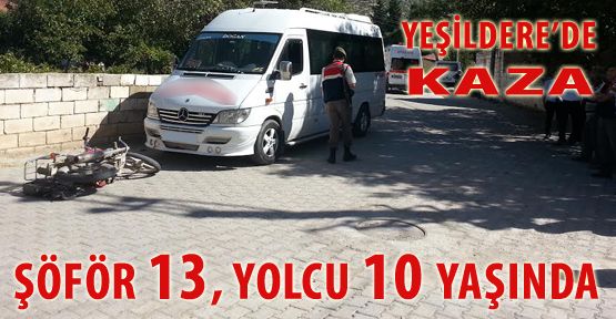 YEŞİLDERE'DE KAZA