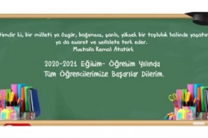 Dr. Hulusi Şavkan'dan 2020-2021 eğitim-öğretim yılı mesajı