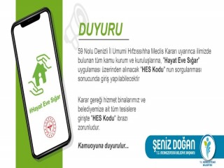 Merkezefendi Belediyesinde HES kodu uygulaması başlatıldı