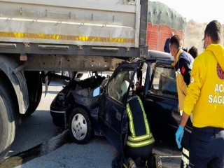 Burdur’da feci kaza: 1 ölü, 2 yaralı