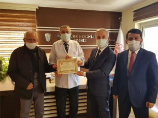 Ödüllü hastaneye bir teşekkür de Diyanetten