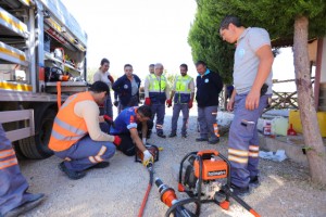 Büyükşehir DESKİ ve AFAD'tan ortak tatbikat