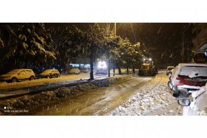 Acıpayam Belediyesi Ekipleri Karla Mücadele İçin Sahada