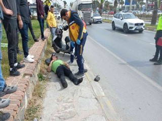 Bodrum’daki trafik kazasında motokurye yaralandı