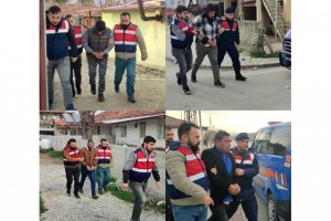 Evlerinde yakalanan hırsızlık şebekesi tutuklandı