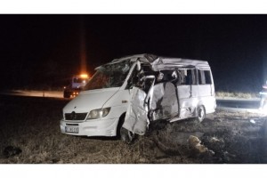 Denizli'de minibüs yolcu otobüsüyle çarpıştı: 1 ölü, 13 yaralı