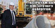 ACIPAYAM’DA İÇME SUYU HATTI YENİLENİYOR