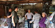 BAŞKAN ŞEVKAN SEL BÖLGESİNDE İNCELEMELERDE BULUNDU