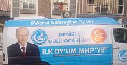  Denizli Ülkü Ocakları seçim sürecinde İLK OYUM MHP’ye kampanyası başlattı. 