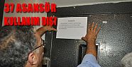 DENİZLİ'DE 37 ASANSÖR KULLANIM DIŞI BIRAKILDI