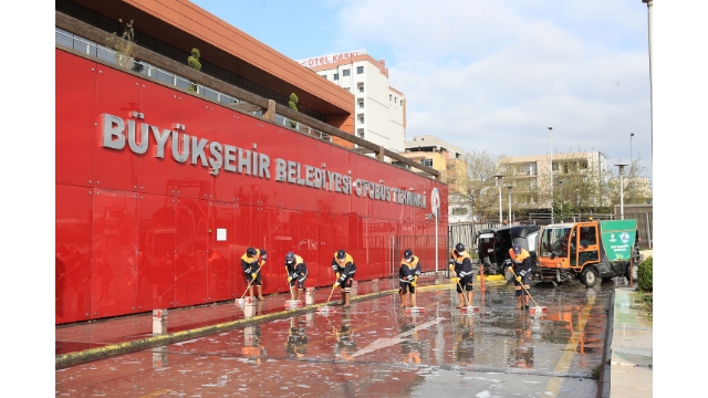 Büyükşehir'den koronavirüse karşı sıkı tedbirler