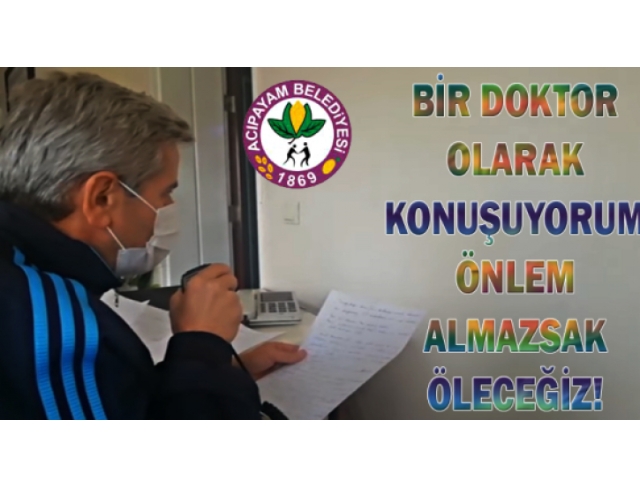Belediye Başkanımız Dr.Hulusi Şevkan’dan halka uyarı