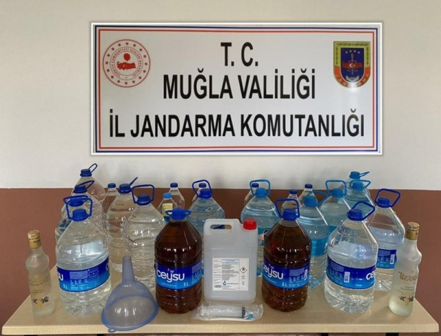 112 litre kaçak alkol ele geçirildi