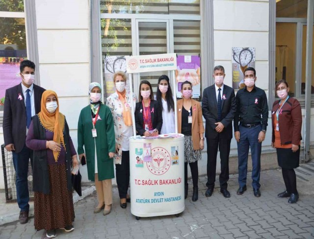 Aydın Atatürk Devlet Hastanesinde meme kanserine dikkat çekildi