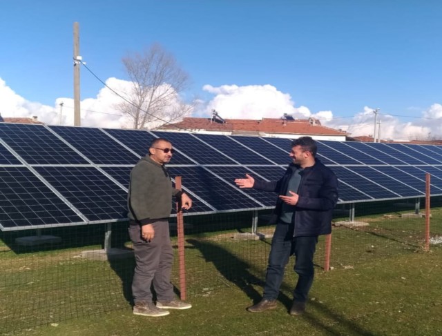 Çavdarhisar’da su kuyularında kullanılan yenilenebilir enerji ile tasarruf sağlanıyor