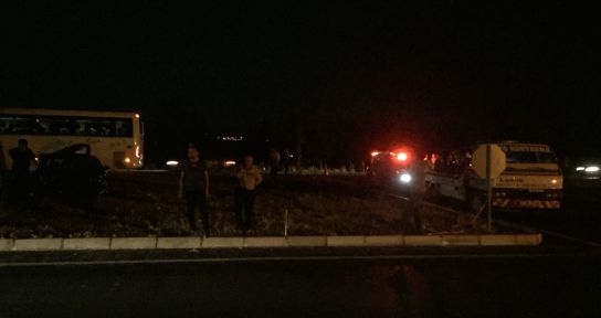 ACIPAYAM'DA TRAFİK KAZASI: 4 YARALI