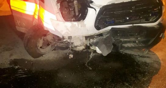 Çameli'de Önce motosikletli, sonra ambulans kaza yaptı