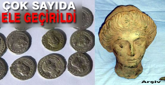 ÇOK SAYIDA TARİHİ ESER ELE GEÇİRİLDİ