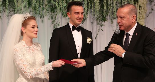 Cumhurbaşkanı Erdoğan Denizli’de nikah törenine katıldı