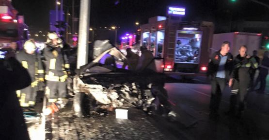 DENİZLİ'DE TRAFİK KAZASI: 1 ÖLÜ