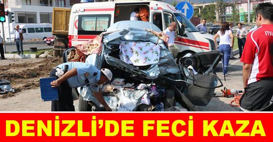 KAMYON OTOMOBİLİ EZDİ: 3 ÖLÜ, 3 YARALI