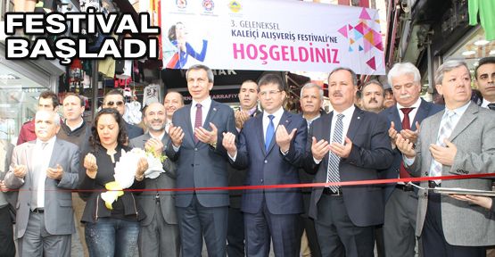 TARİHİ KALEİÇİ ÇARŞISINDA ALIŞVERİŞ FESTİVALİ BAŞLADI