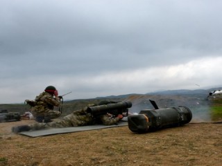 Tanksavar eğitiminde tam isabet