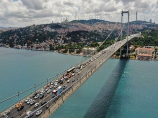 Köprüde 15 Temmuz ruhuyla pedal çevirdiler