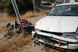 Otomobil ile motosiklet çapıştı: 1 ölü, 1 yaralı