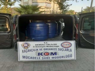 Denizli’de 570 litre şarap ele geçirildi