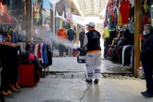 Büyükşehir dezenfeksiyon çalışmalarını yoğunlaştırdı